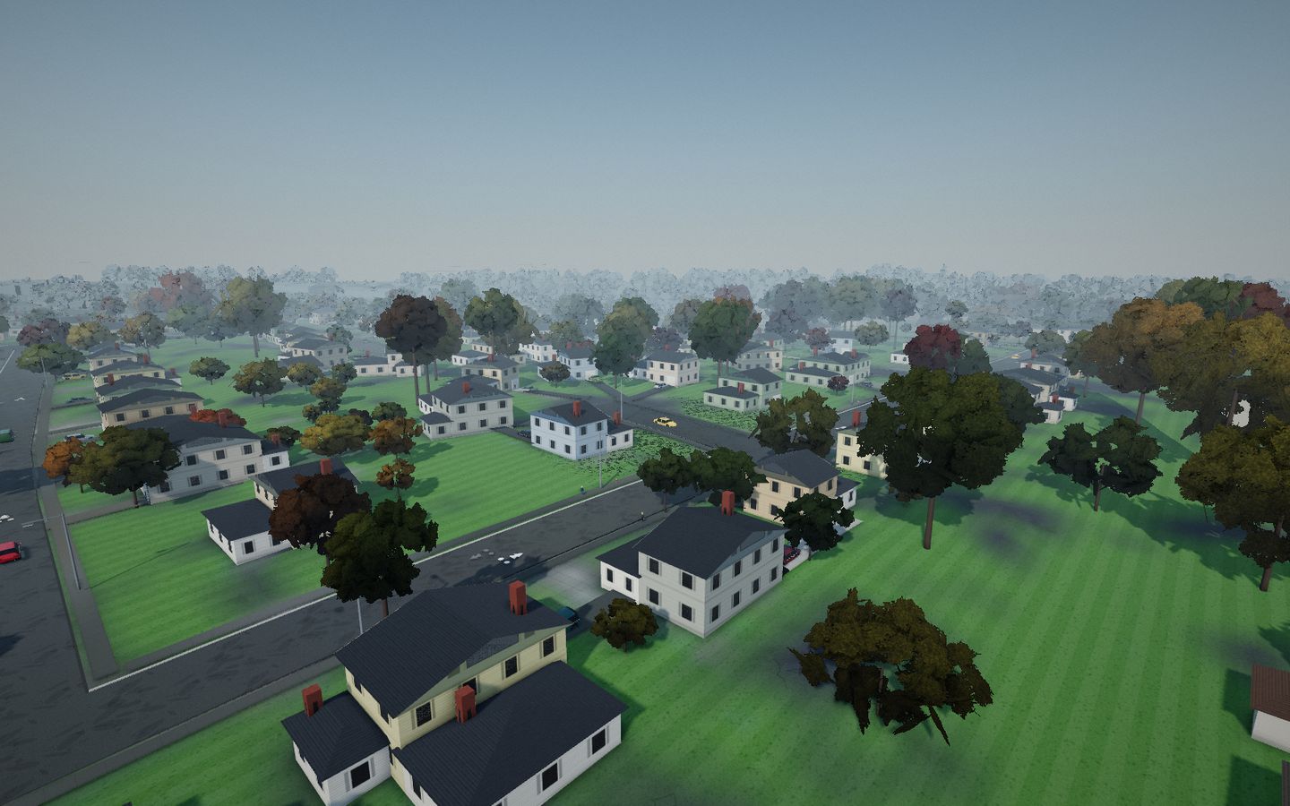 Tree-lined streets of two-storey houses in Aberdeen's Paradise Heights